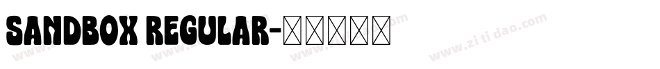 SANDBOX Regular字体转换